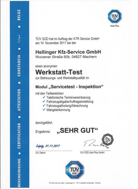 Werkstatt-Test 2017